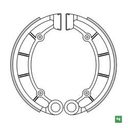 Szczęki hamulcowe Kawasaki KLF 300 BAYOU 89-05 / KVF 300 PRIARE 99-01 / KLF 400 BAYOU 93-98 / KVF 400 PRAIRIE 99-01 / H1/KH1 500 73-75 Newfren