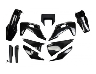 UFO Komplet plastików dla Husqvarna TX / TE 125 / 150 / 250 / 300 '20-'22, FE 250 / 350 / 450 / 501 '20-'23 kolor czarny