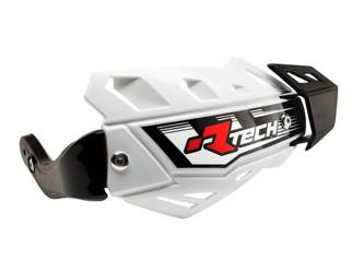 RACETECH OSŁONY RĄK (HANDBARY) FLX ATV/QUAD KOLOR BIAŁY (Z 3 RODZAJAMI MOCOWAŃ DO KIEROWNICY)